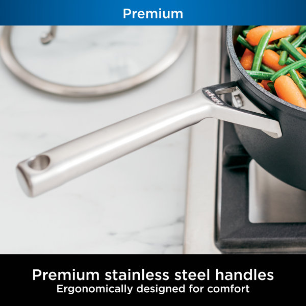 Ninja C30235 Foodi Neverstick Premium 3.5Quart Saucepan With Glass Lid